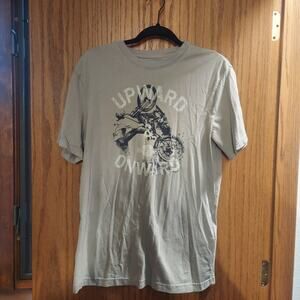 Harley Davidson Upward and Onward Swoop neck Short Sleeve Top Small tan